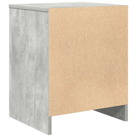 vidaXL Bedside Cabinets 2 pcs with Drawer Concrete Grey 40x34x50 cm
