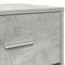 vidaXL Bedside Cabinets 2 pcs with Drawer Concrete Grey 40x34x50 cm