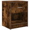 vidaXL Bedside Cabinet with Drawer Smoked Oak 40x34x50 cm