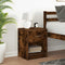 vidaXL Bedside Cabinet with Drawer Smoked Oak 40x34x50 cm