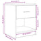 vidaXL Bedside Cabinet with Drawer Smoked Oak 40x34x50 cm