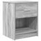 vidaXL Bedside Cabinet with Drawer Grey Sonoma 40x34x50 cm
