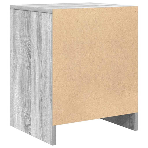 vidaXL Bedside Cabinets 2 pcs with Drawer Grey Sonoma 40x34x50 cm