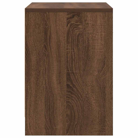 vidaXL Bedside Cabinet with Drawer Brown Oak 40x34x50 cm