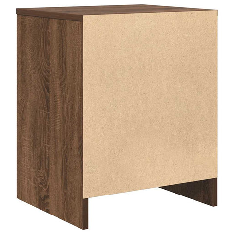 vidaXL Bedside Cabinet with Drawer Brown Oak 40x34x50 cm