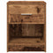vidaXL Bedside Cabinet with Drawer Old Wood 40x34x50 cm