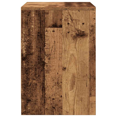 vidaXL Bedside Cabinets 2 pcs with Drawer Old Wood 40x34x50 cm