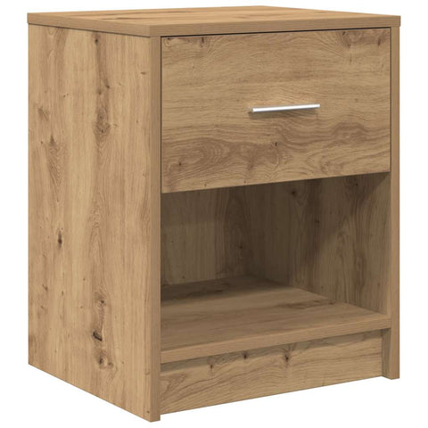 vidaXL Bedside Cabinet with Drawer Artisan Oak 40x34x50 cm