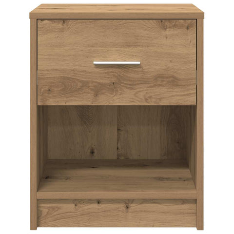 vidaXL Bedside Cabinet with Drawer Artisan Oak 40x34x50 cm