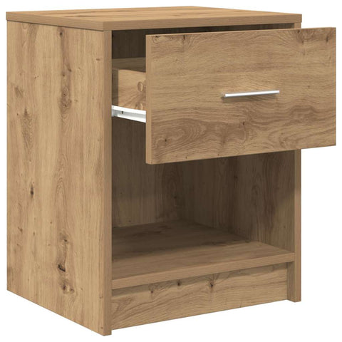 vidaXL Bedside Cabinet with Drawer Artisan Oak 40x34x50 cm