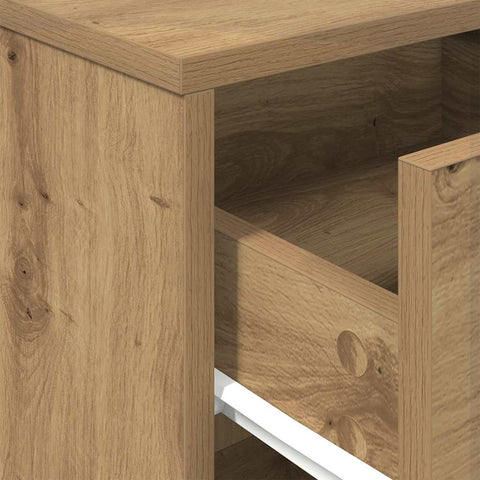 vidaXL Bedside Cabinet with Drawer Artisan Oak 40x34x50 cm
