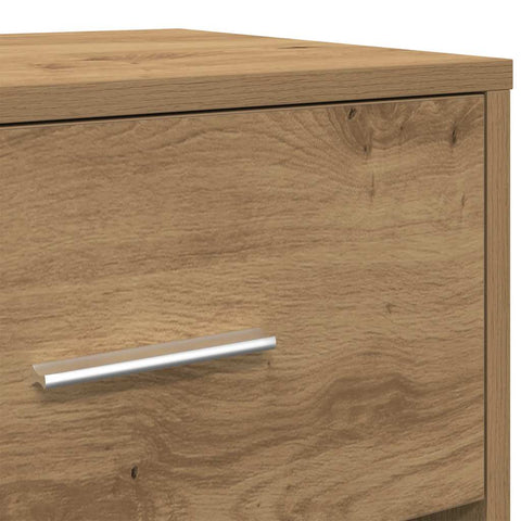 vidaXL Bedside Cabinet with Drawer Artisan Oak 40x34x50 cm