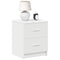 vidaXL Bedside Cabinet with 2 Drawers White 40x36x50 cm