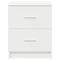 vidaXL Bedside Cabinet with 2 Drawers White 40x36x50 cm