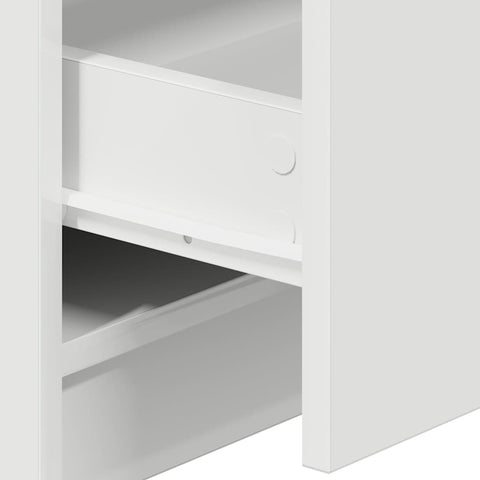 vidaXL Bedside Cabinet with 2 Drawers White 40x36x50 cm