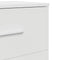 vidaXL Bedside Cabinet with 2 Drawers White 40x36x50 cm