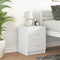 vidaXL Bedside Cabinet with 2 Drawers White 40x36x50 cm