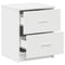 vidaXL Bedside Cabinets 2 pcs with 2 Drawers White 40x36x50 cm