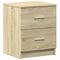vidaXL Bedside Cabinet with 2 Drawers Sonoma Oak 40x36x50 cm