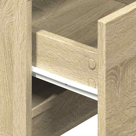vidaXL Bedside Cabinet with 2 Drawers Sonoma Oak 40x36x50 cm