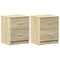 vidaXL Bedside Cabinets 2 pcs with 2 Drawers Sonoma Oak 40x36x50 cm
