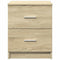 vidaXL Bedside Cabinets 2 pcs with 2 Drawers Sonoma Oak 40x36x50 cm