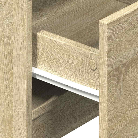 vidaXL Bedside Cabinets 2 pcs with 2 Drawers Sonoma Oak 40x36x50 cm