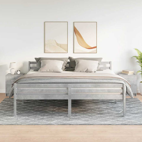 vidaXL Bedside Cabinets 2 pcs with 2 Drawers Concrete Grey 40x36x50 cm