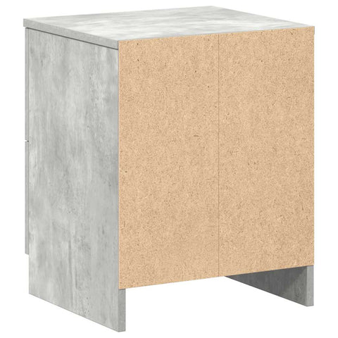 vidaXL Bedside Cabinets 2 pcs with 2 Drawers Concrete Grey 40x36x50 cm