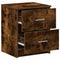vidaXL Bedside Cabinets 2 pcs with 2 Drawers Smoked Oak 40x36x50 cm