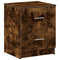 vidaXL Bedside Cabinets 2 pcs with 2 Drawers Smoked Oak 40x36x50 cm