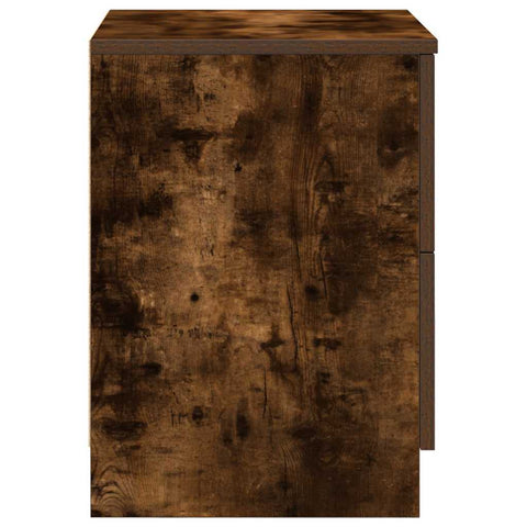 vidaXL Bedside Cabinets 2 pcs with 2 Drawers Smoked Oak 40x36x50 cm
