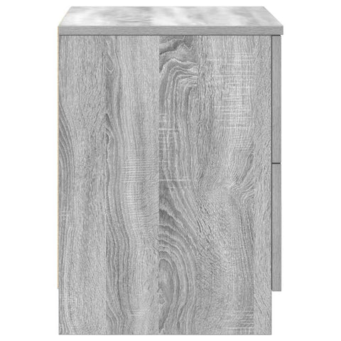 vidaXL Bedside Cabinet with 2 Drawers Grey Sonoma 40x36x50 cm