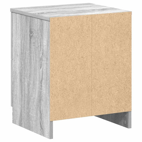 vidaXL Bedside Cabinet with 2 Drawers Grey Sonoma 40x36x50 cm