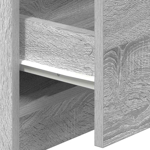 vidaXL Bedside Cabinet with 2 Drawers Grey Sonoma 40x36x50 cm