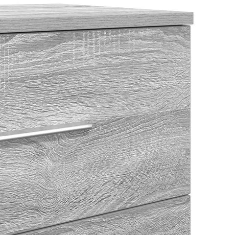 vidaXL Bedside Cabinet with 2 Drawers Grey Sonoma 40x36x50 cm