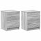 vidaXL Bedside Cabinets 2 pcs with 2 Drawers Grey Sonoma 40x36x50 cm