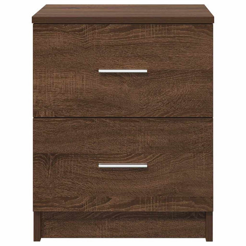 vidaXL Bedside Cabinets 2 pcs with 2 Drawers Brown Oak 40x36x50 cm