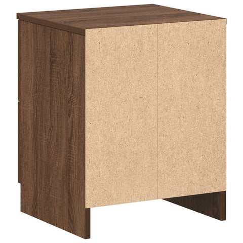 vidaXL Bedside Cabinets 2 pcs with 2 Drawers Brown Oak 40x36x50 cm