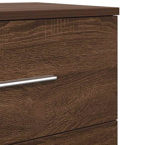 vidaXL Bedside Cabinets 2 pcs with 2 Drawers Brown Oak 40x36x50 cm