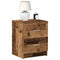 vidaXL Bedside Cabinet with 2 Drawers Old Wood 40x36x50 cm