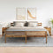vidaXL Bedside Cabinets 2 pcs with 2 Drawers Old Wood 40x36x50 cm