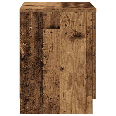 vidaXL Bedside Cabinets 2 pcs with 2 Drawers Old Wood 40x36x50 cm