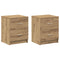 vidaXL Bedside Cabinets 2 pcs with 2 Drawers Artisan Oak 40x36x50 cm