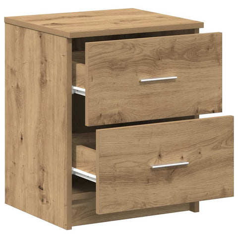 vidaXL Bedside Cabinets 2 pcs with 2 Drawers Artisan Oak 40x36x50 cm