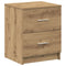 vidaXL Bedside Cabinets 2 pcs with 2 Drawers Artisan Oak 40x36x50 cm