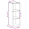 vidaXL Bookcase Stackable White 30x30x80 cm Engineered Wood
