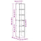 vidaXL Bookcases 2 pcs Stackable White 30x30x80 cm Engineered Wood