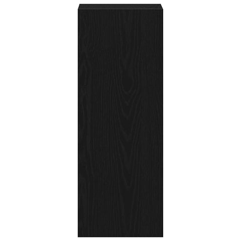 vidaXL Bookcase Stackable Black Oak 30x30x80 cm Engineered Wood