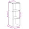 vidaXL Bookcase Stackable Black Oak 30x30x80 cm Engineered Wood